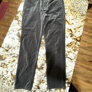 J.Jill Gray velvet pants size 10.